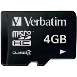 Verbatim micro SDHC 4GB, class 4